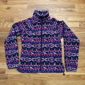 Columbia Benton Springs Print Full Zip Fleece Jacket Geometric Aztec Size Medium